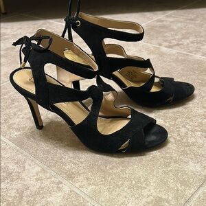 BCBG MaxAzria Strappy Suede Heel